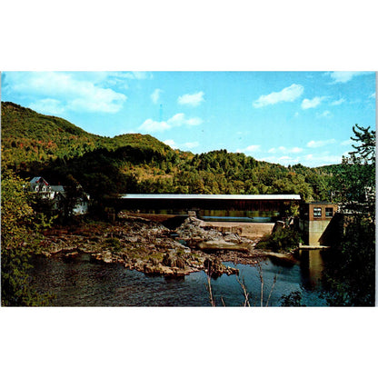Haverhill NH Ammonoosuc River Bath Covered Bridge Postcard PC3