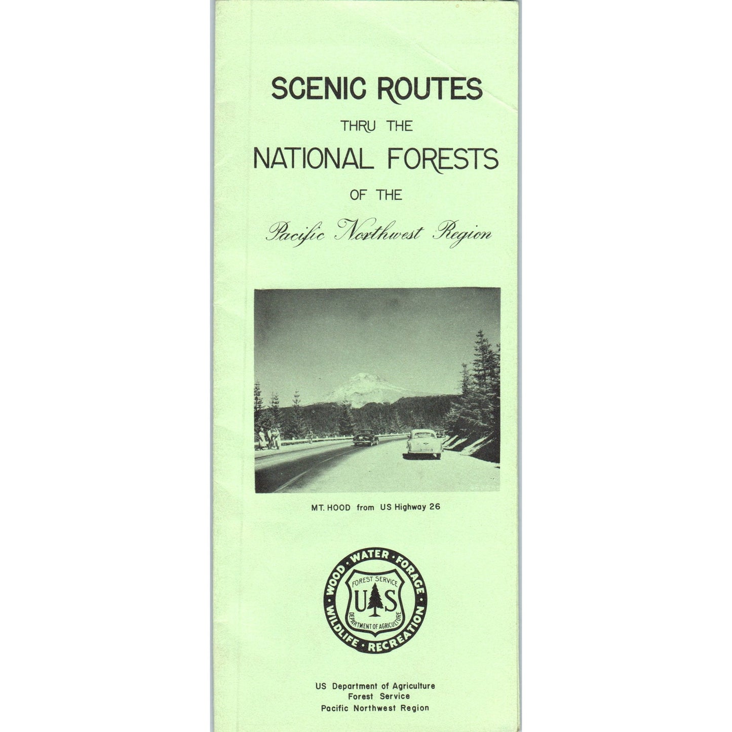 1961 Scenic Routes Thru The Pacific Northwest National Forests Brochure TH9-CB