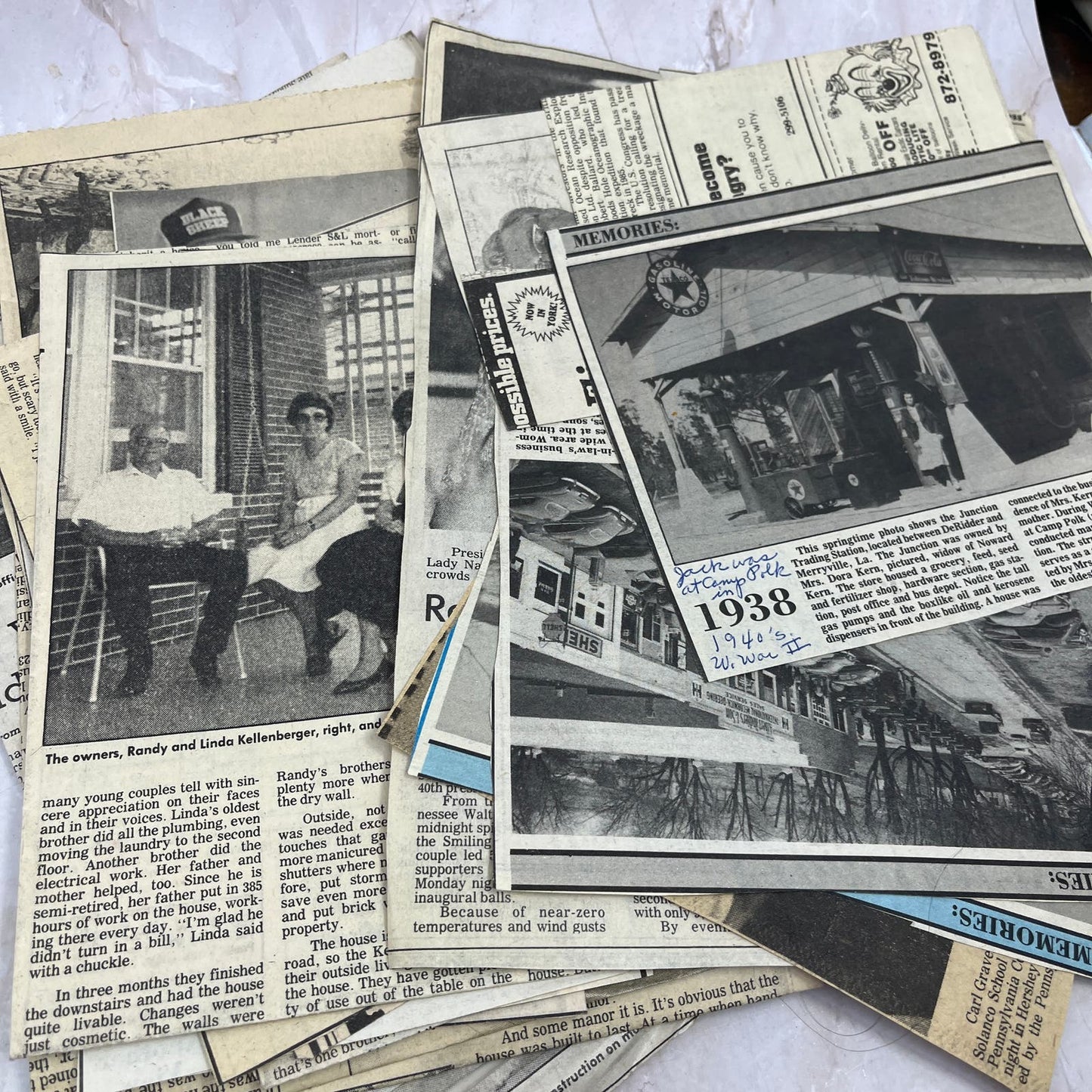 1970s-80s Huge Lot of Vintage Newspaper Clippings from the Lancaster PA Area TF5