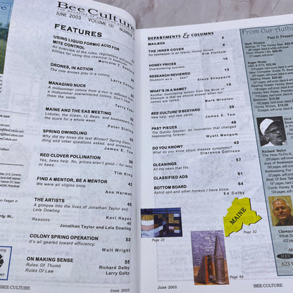 2003 June - Bee Culture Magazine - Bees Beekeeping Honey M32