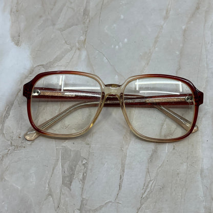 Vintage Oversize Plastic Frame Mainstreet Brown Fade 126 Eyeglasses TD5G1-3