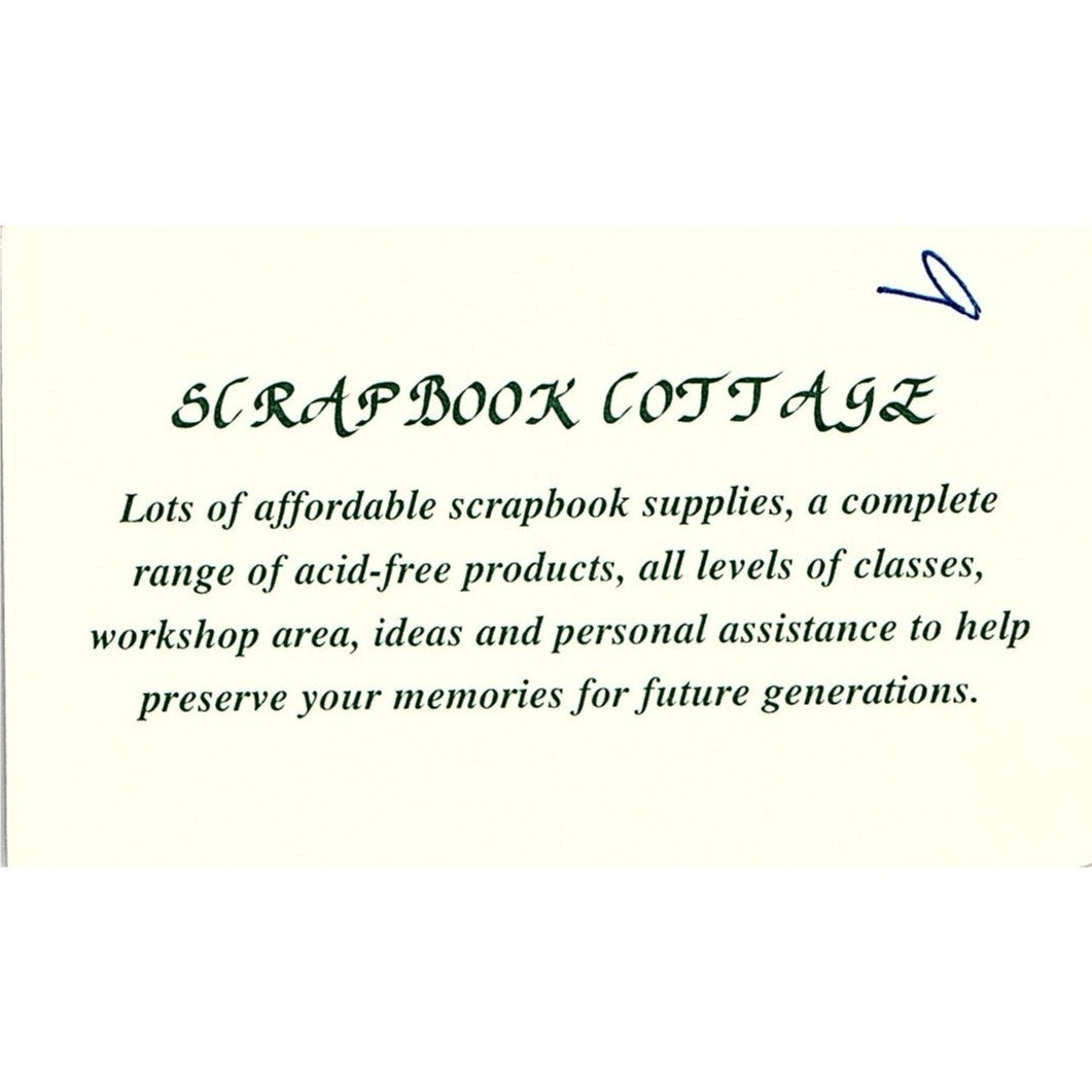 Scrapbook Cottage Louise Riddell Castle Hill Sylvania Australia Card SC9-B10