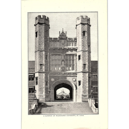 Photo of a Gateway at Washington University St. Louis MO 1903 AG3-7