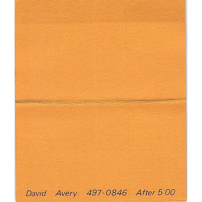 Art by Avery - David Avery Vintage Business Card SE3-B11