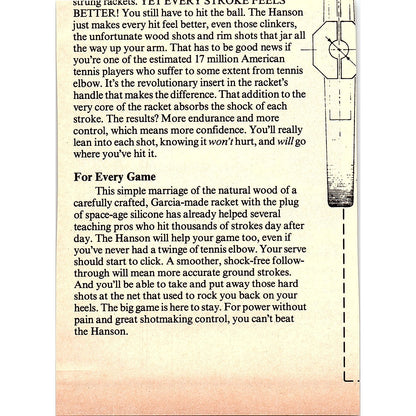 The Tennis Tuck by Lani Houston TX 1977 Ad AF3-M1