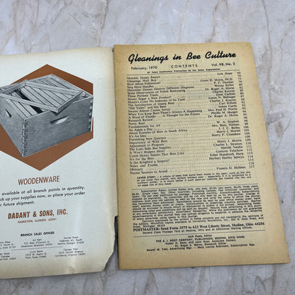 1970 Feb Gleanings in Bee Culture Magazine Bees Beekeeping Honey TD7