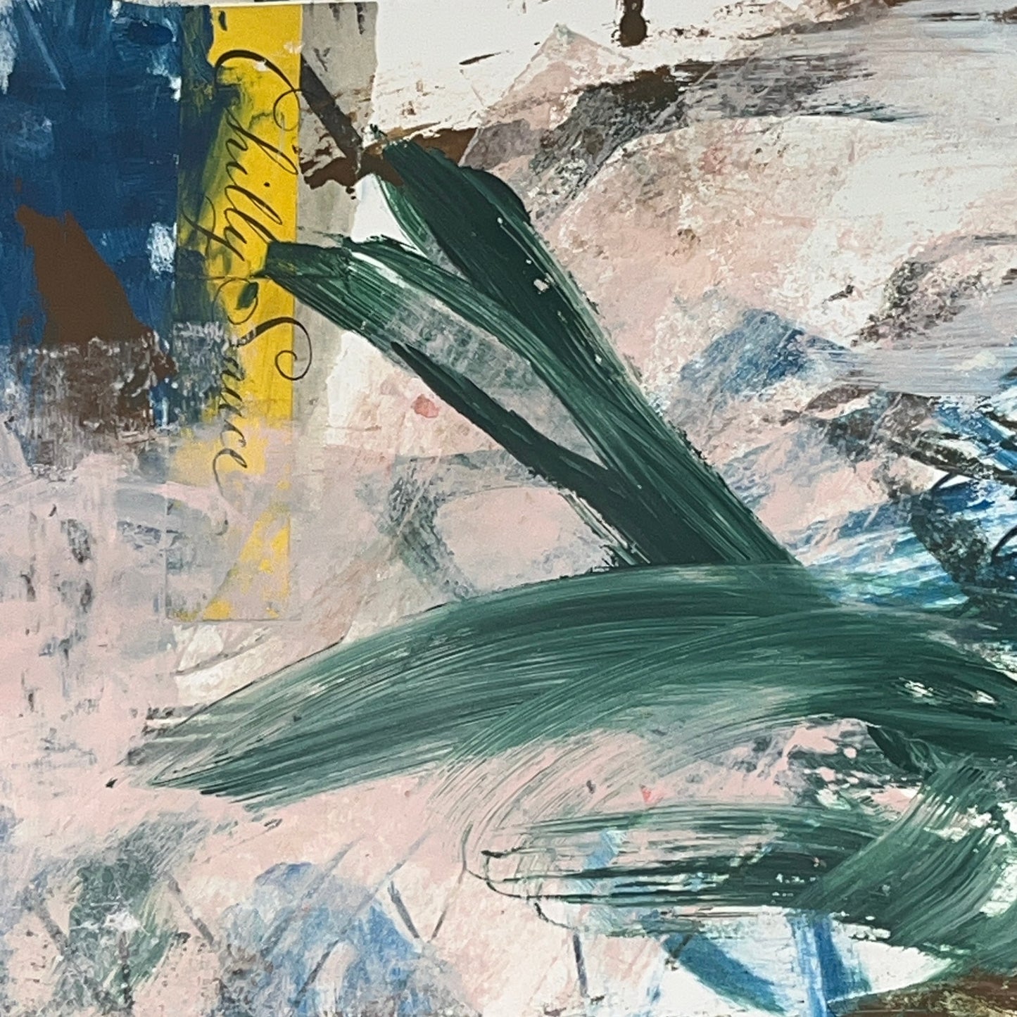 Original Mixed Media Abstract Modern Art Painting 24x36 "But Only..." Signed