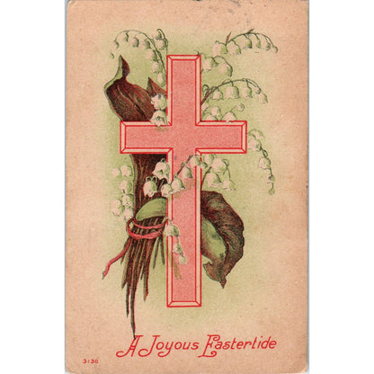 1910 A Joyous Eastertide Fay Oklahoma Antique Postcard PD8