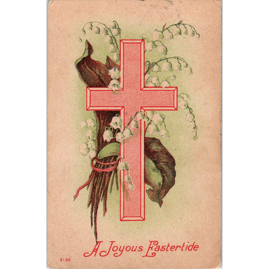 1910 A Joyous Eastertide Fay Oklahoma Antique Postcard PD8