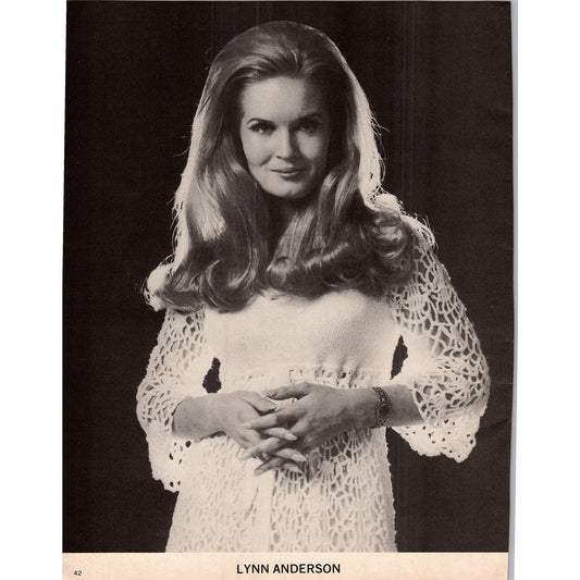 Lynn Anderson Photo Portrait Headshot 1977 Photo Print AF3-7