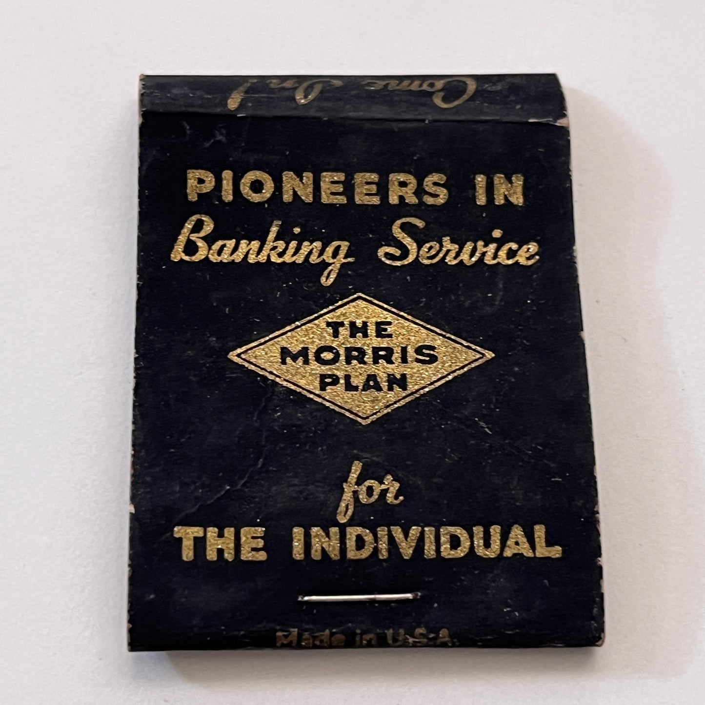 The Morris Plan Banking Company of Boston Vintage Matchbook Cover TB6-MB1-7