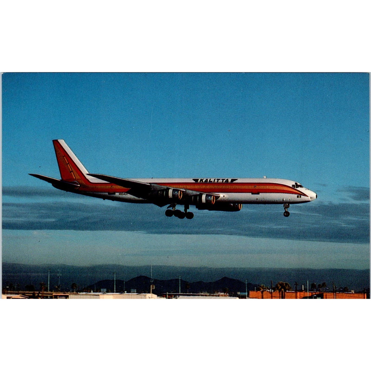 Connie Kalitta Services McDonnell Douglas DC-8-51F Vintage Postcard TG8-PC