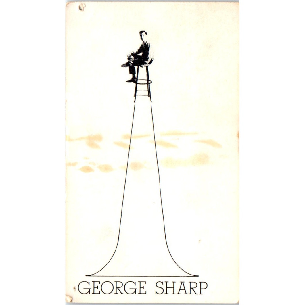 George Sharp Hypnotism Advance Entertainment Hollywood Vtg Business Card SE3-B6