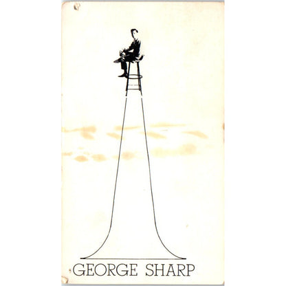 George Sharp Hypnotism Advance Entertainment Hollywood Vtg Business Card SE3-B6