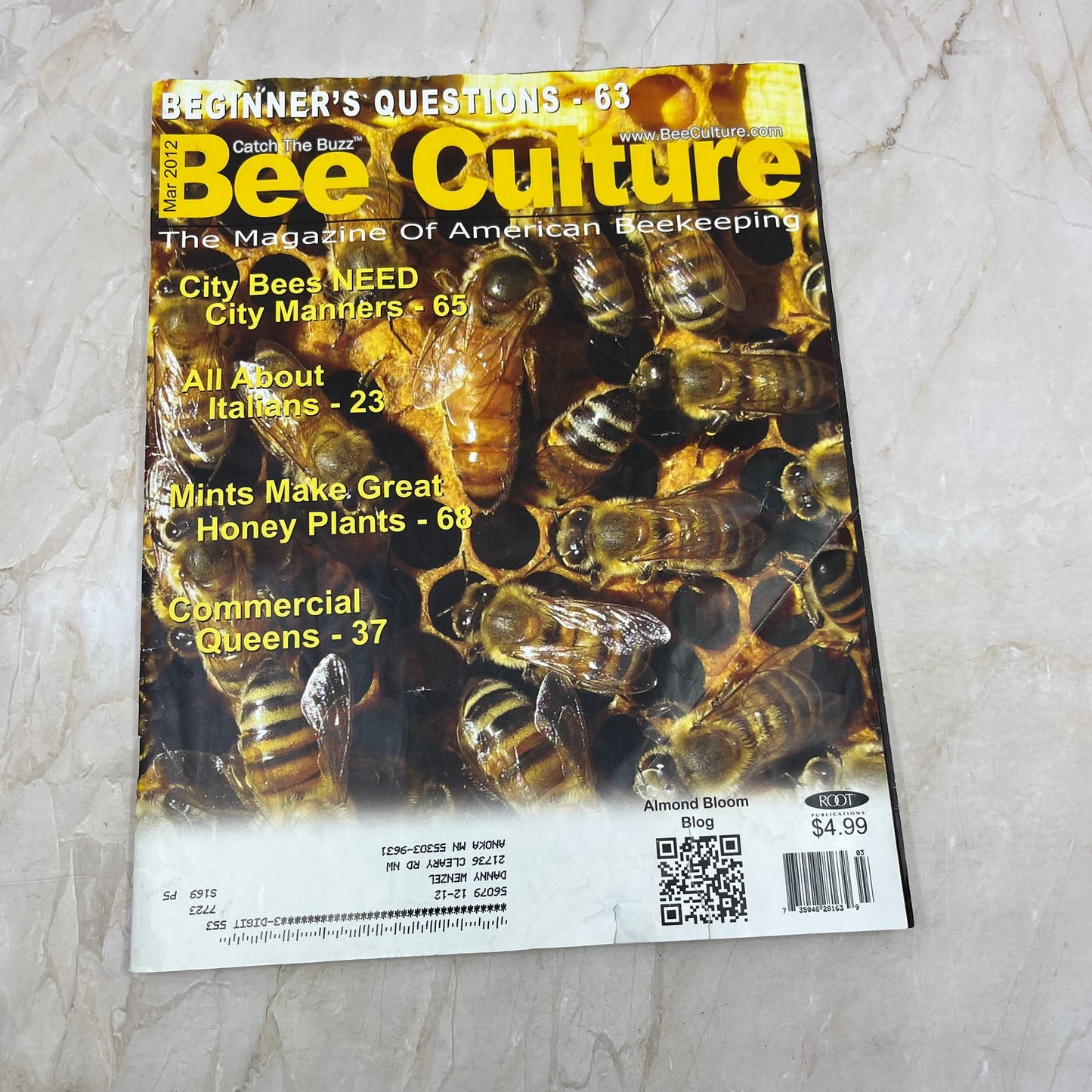 2012 March Bee Culture Magazine Bees Beekeeping Honey M8