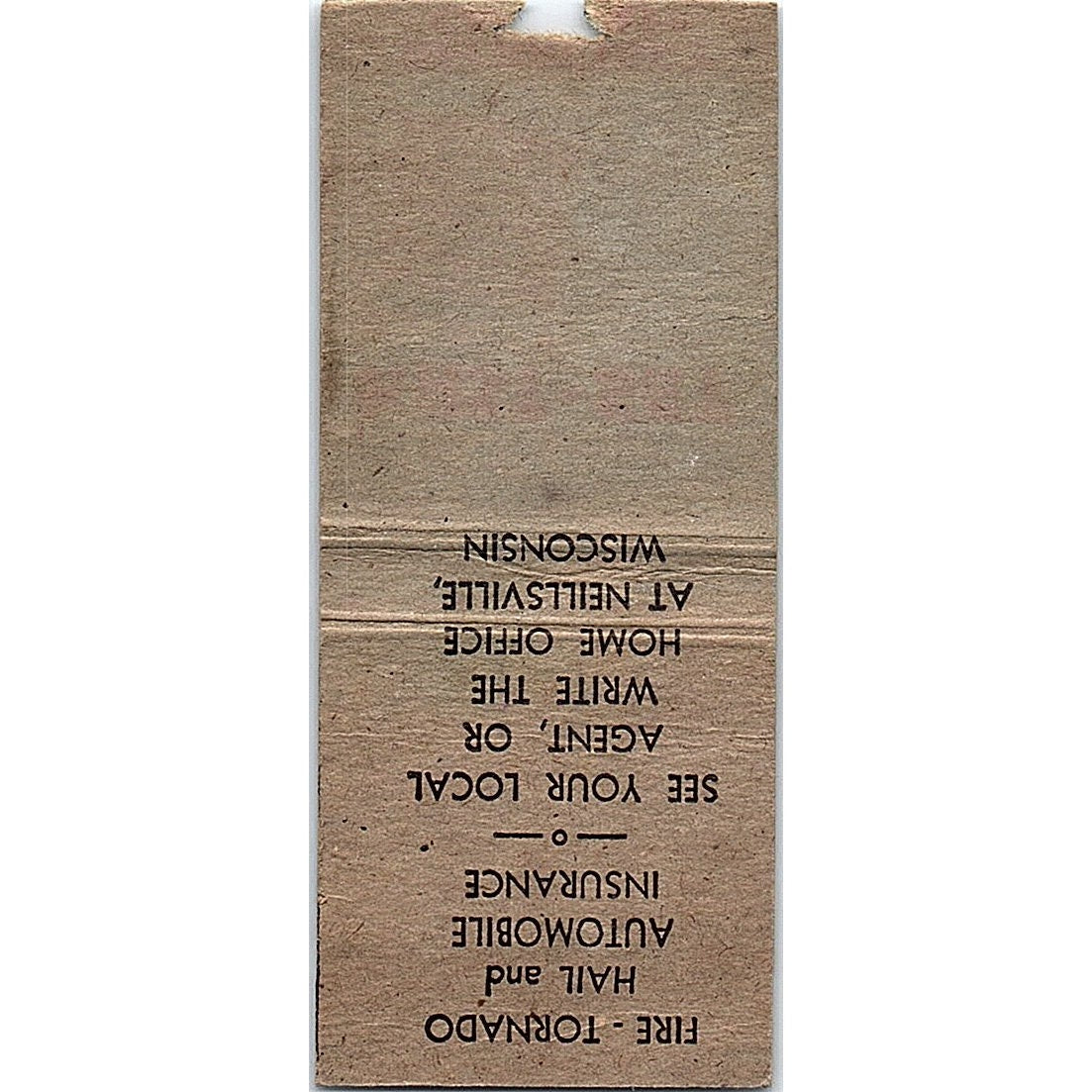 Lynn Mutual Ins Companies Neillsville WI Vintage Matchbook Cover SC7-Y7