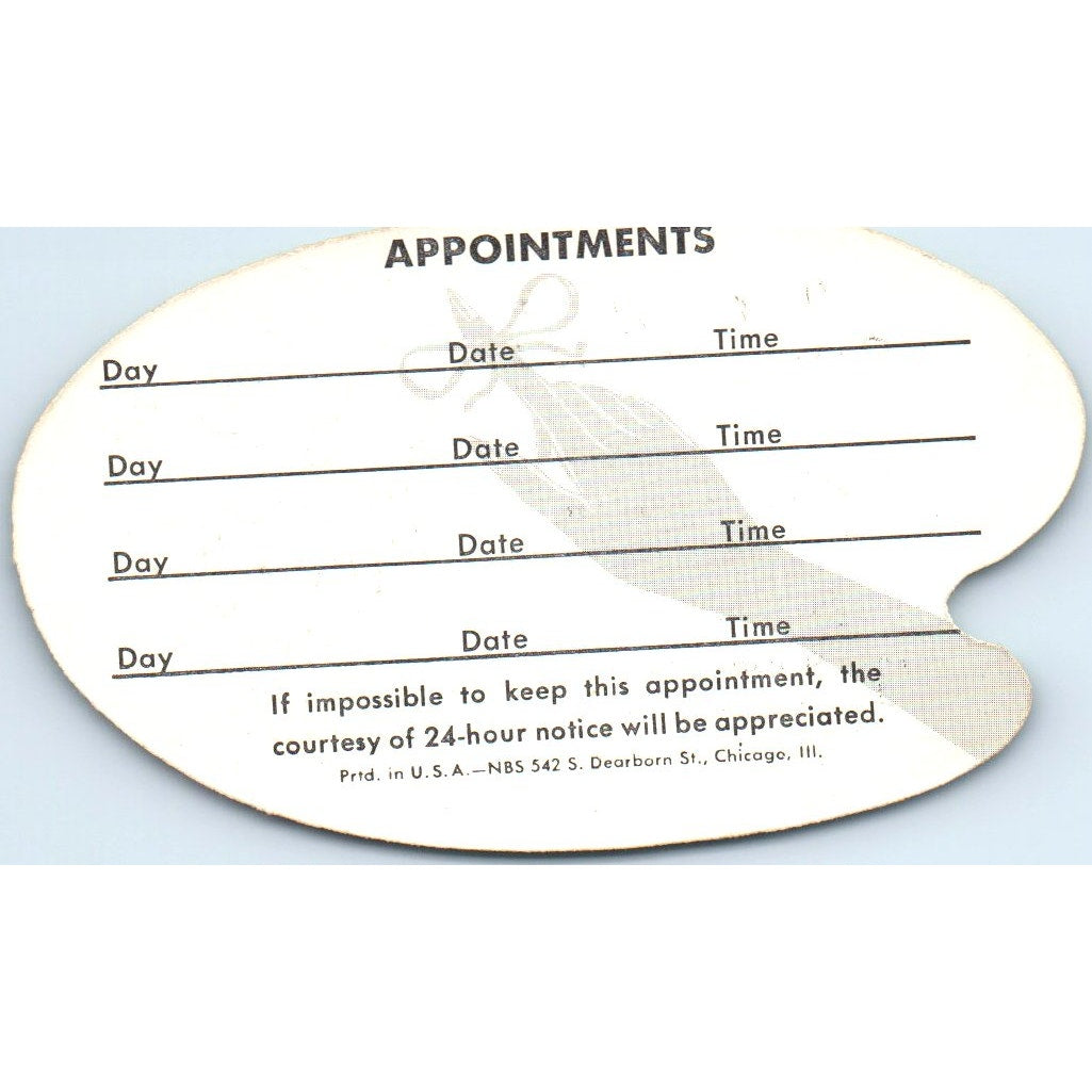 Lady Ann's House of Beauty Long Beach CA Vintage Business Card SD8-B12