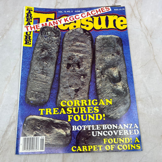 1984 June - Treasure Magazine - Treasure Hunting Metal Detecting Gold Coins M10