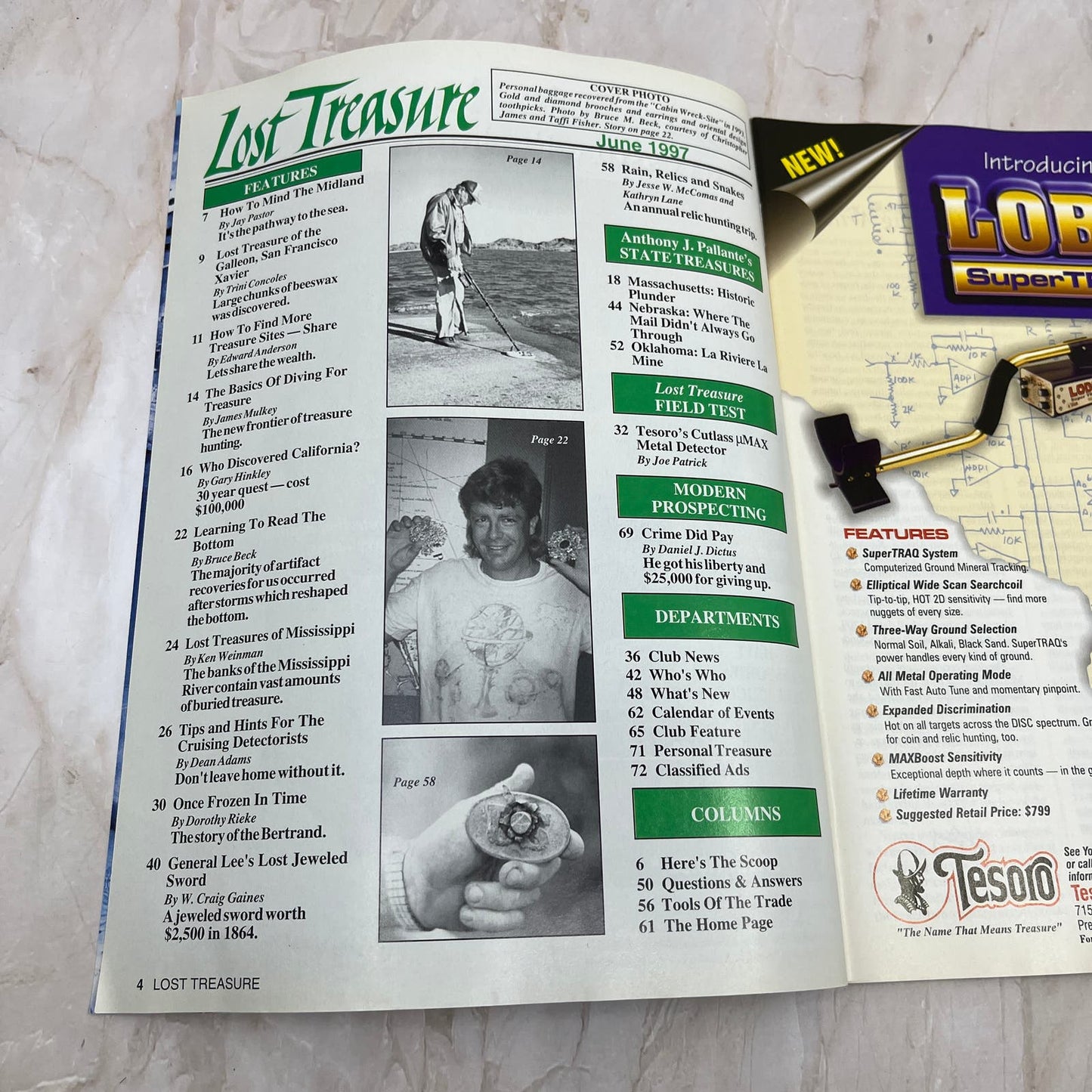 1997 June - Lost Treasure Magazine - Treasure Hunting Gold Prospecting M13