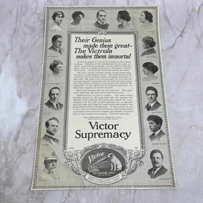 Victor Talking Machine Co Camden NJ 1918 Magazine Ad FL6-10