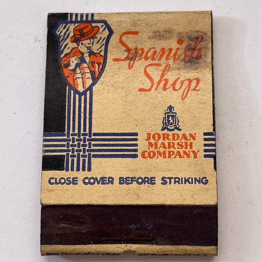 Spanish Shop Cafe Jordan Marsh Company Vintage Matchbook Cover TB8-MB3-6