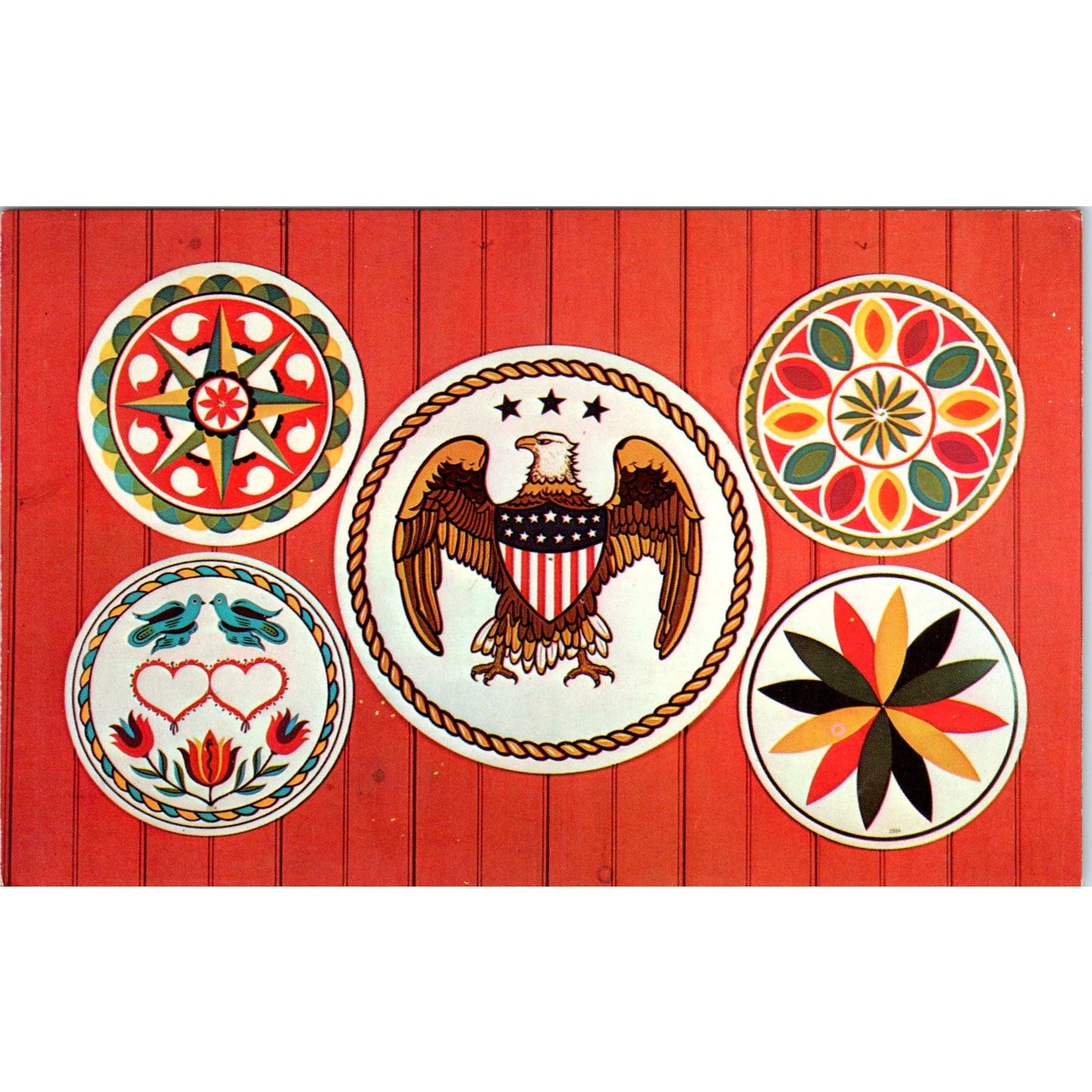 PA Dutch Amish Hex Barn Signs Pennsylvania Dutch Country Postcard PD7