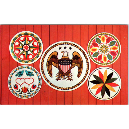 PA Dutch Amish Hex Barn Signs Pennsylvania Dutch Country Postcard PD7