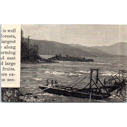 Hydraulic Gold Mining In California 1901 Engraving AF2-O2