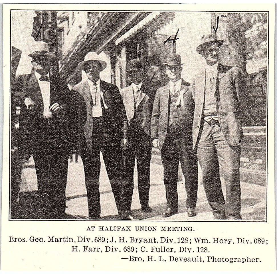 Bros. Geo Martin, J.H. Bryant, Wm. Hory, H. Farr & C. Fuller 1914 Photo AF3-Q4