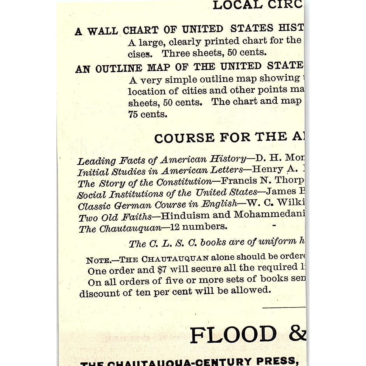 The Lake Shore & Michigan Southern Railway A.J. Smith C.K. Wilber 1892 Ad AG2-M9