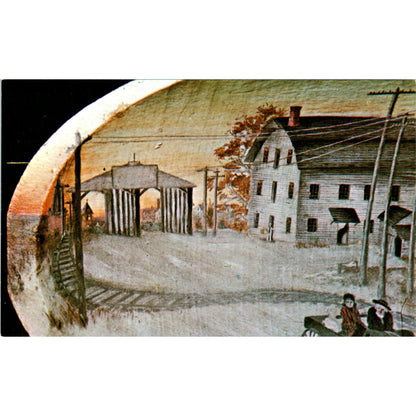 Stotler Mill and Bridge Preble County Ohio Covered Bridge Postcard PB10