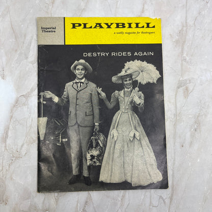 1960 Feb Vintage Imperial Theatre Playbill Destry Rides Again TF5-L1
