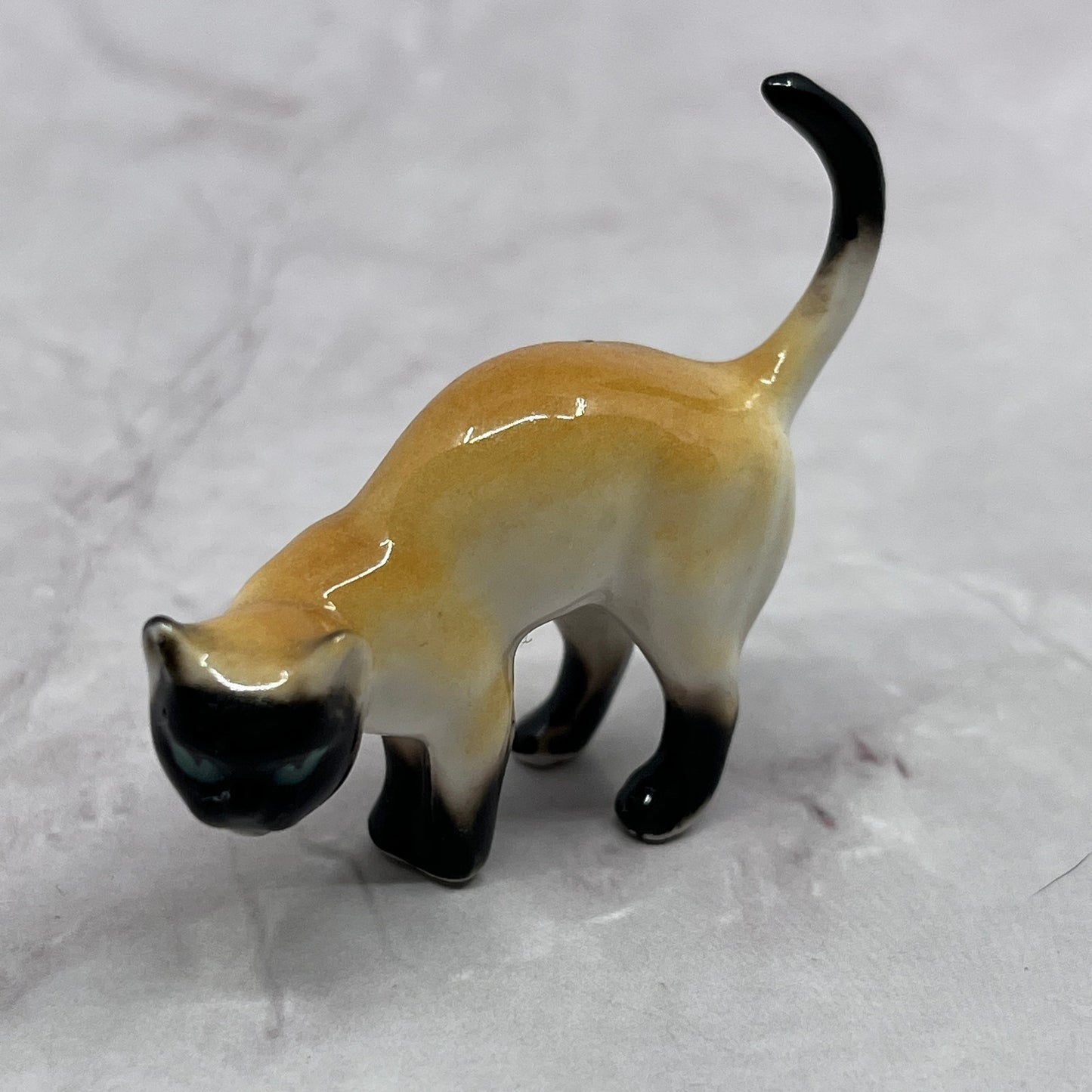 1950s Bone China Siamese Cat Miniature Japan 2" SE2-3