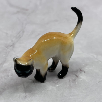 1950s Bone China Siamese Cat Miniature Japan 2" SE2-3