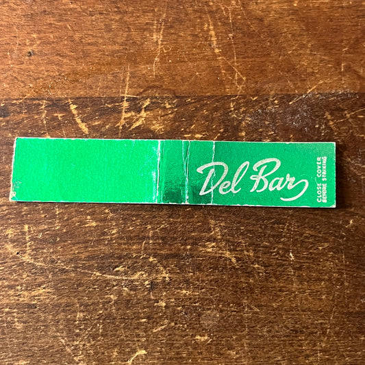 Del Bar Restaurant Wisconsin Dells WI Vintage Miniature Matchbook Cover ML1-8
