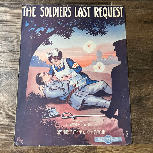 The Soldiers Last Request Harry Graves 1915 Sheet Music V13