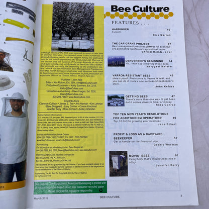 2011 Mar - Bee Culture Magazine - Bees Beekeeping Honey M32
