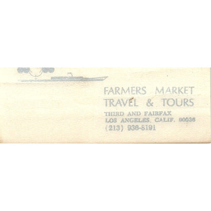 Farmers Market Travel & Tours Nettie Aguilera Long Beach CA Business Card SB4-B6