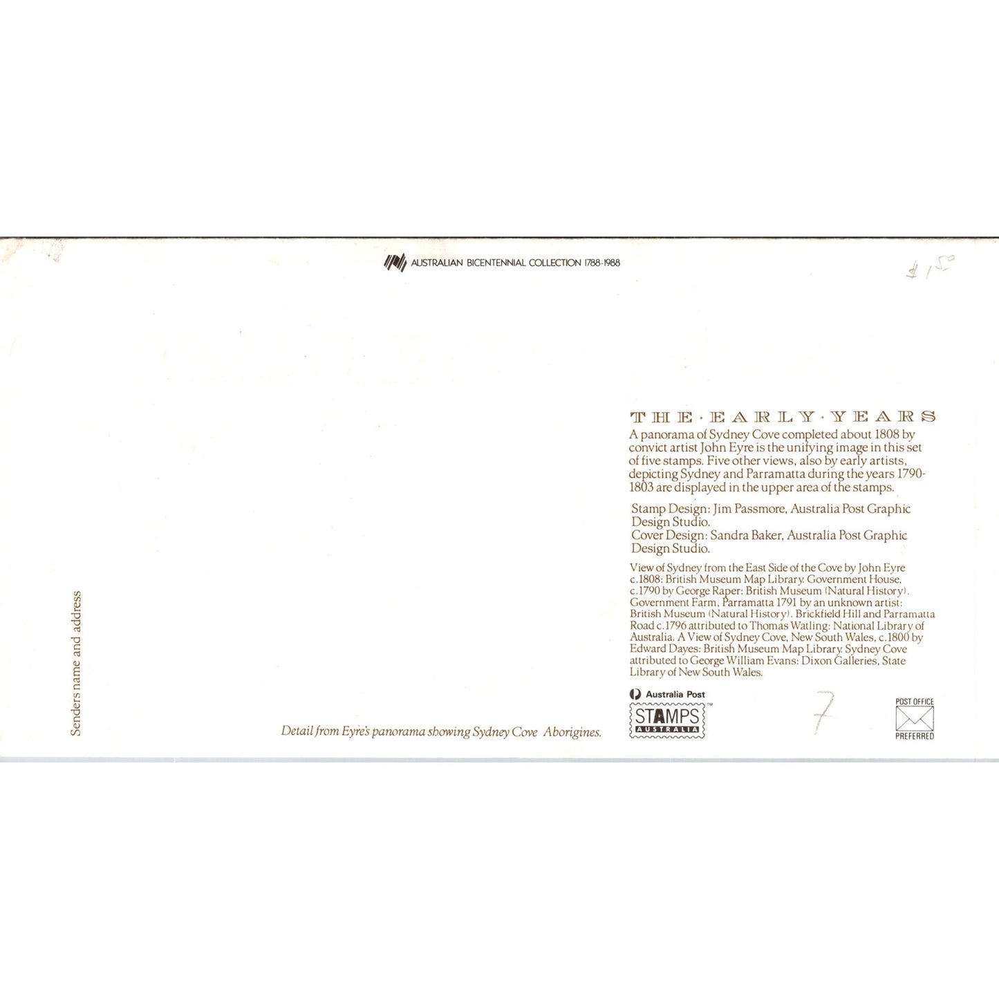 Australian 1988 Early Years FDC Stamp Postal Cover Envelope L4-3