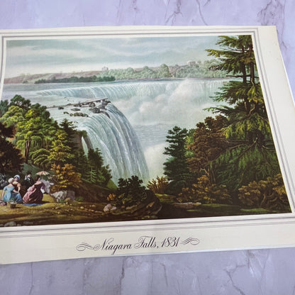 1831 Niagara Falls Lithograph 9x13" Art Print V22