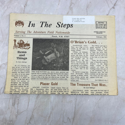 1992 Feb - In the Steps of the Treasure Hunter Newspaper - Hatch NM M20