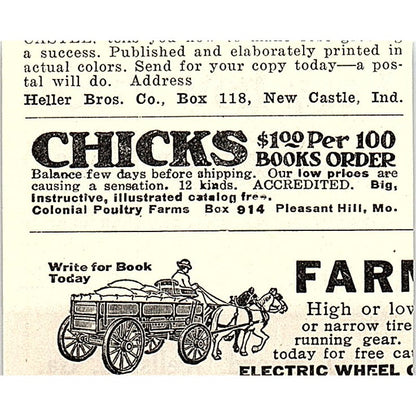 A.J. Heard Package Bees Wellston GA 1926 Ad AG3-S23