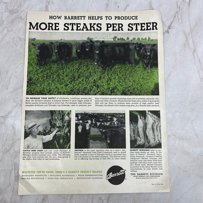 Allied Chemical & Dye Corp Barrett Division NY 1951 Magazine Ad FL6-10