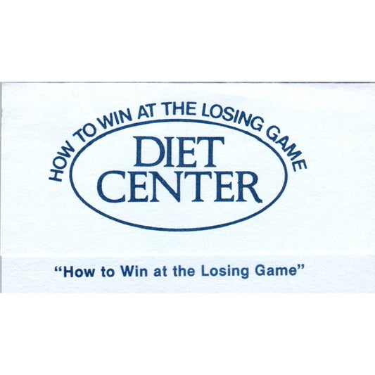 The Diet Center Garoldene Gary Peters Houston TX Vintage Business Card SD8-B6