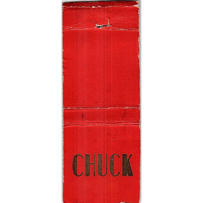 "Chuck" Monogram Personalized Vintage Matchbook Cover SF3-Y1