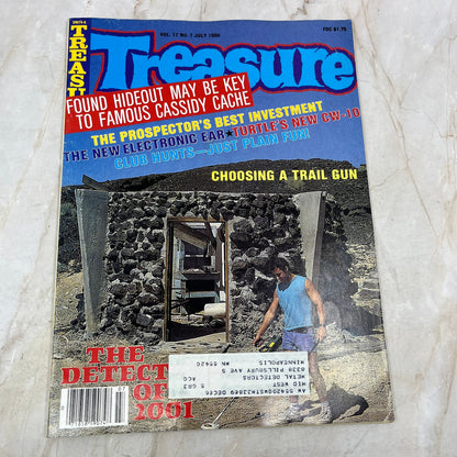 1986 July - Treasure Magazine - Treasure Hunting Metal Detecting Gold Coins M10