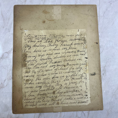 Antique Photograph and Letter H.K. Boice House Fishs Eddy New York 8x10 AE7