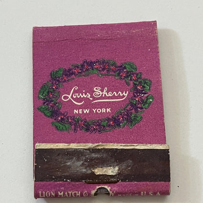 Louis Sherry New York Vintage Matchbook Cover TB6-MB1-4
