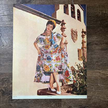 Ensayandose Vintage Retro Mexican Art Print 11x14 V10