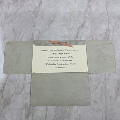 1927 Northome High School Commencement Invitation Minnesota TA9-E1